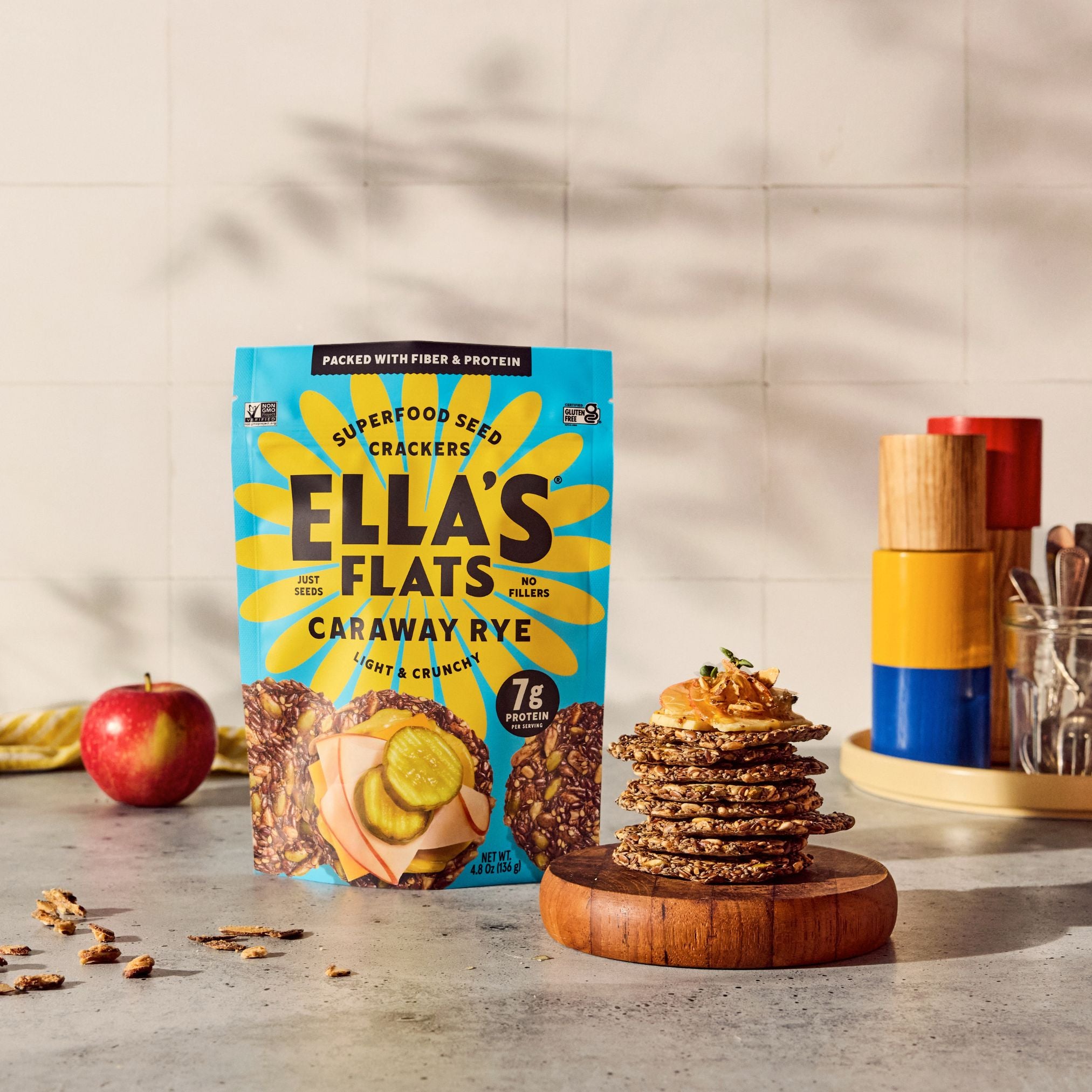 パルスクイーズ　ラ・パルレ　ネオゴールドジェル&パルメソ付き Ella's Flats Caraway Crackers | Taste of Rye Without the Grains