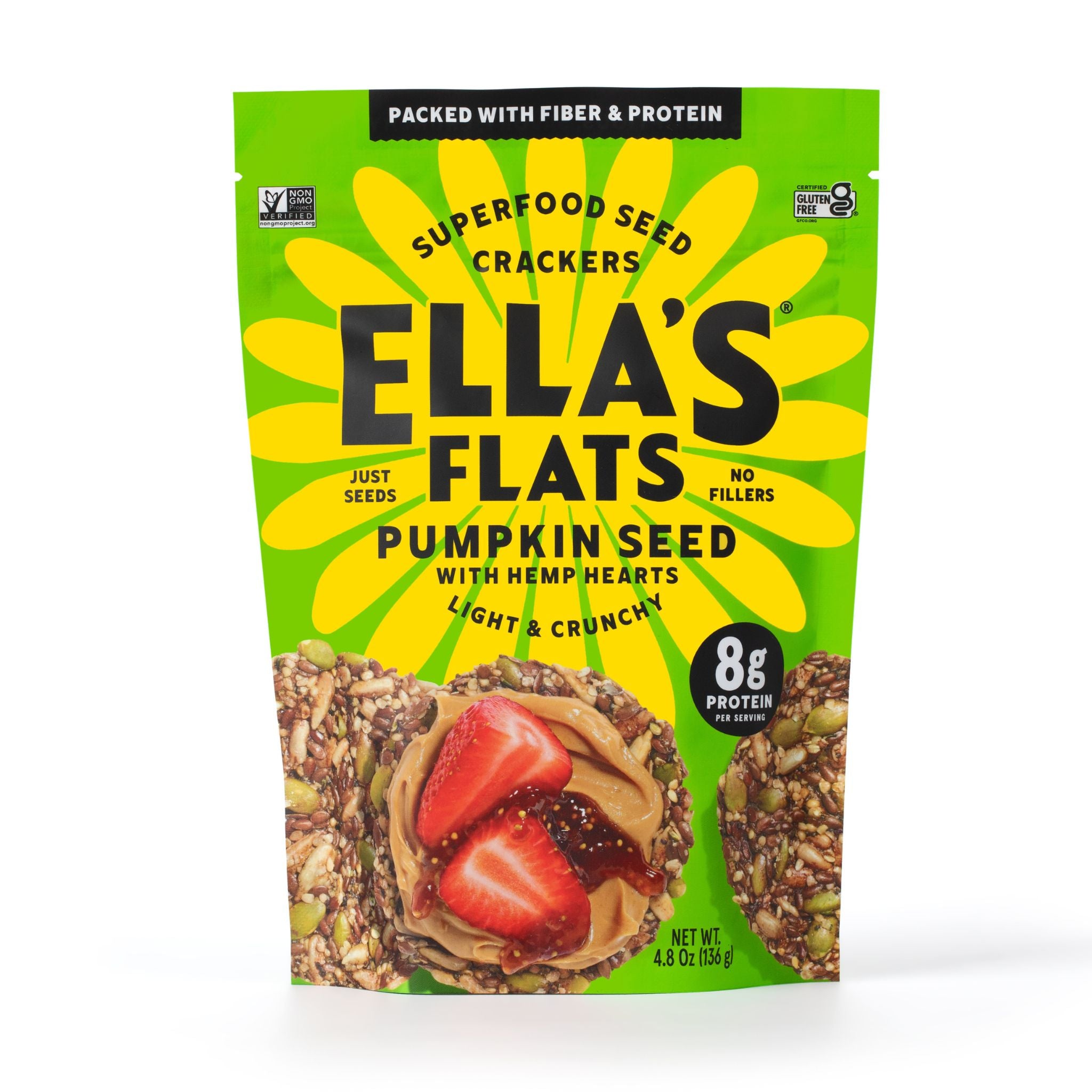 Ella's Flats Cumin Crackers | Exotic Flavor | Gluten-Free & Low